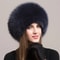 Luxury 100 Natural Fox Fur Thermal Winter Cloche 14