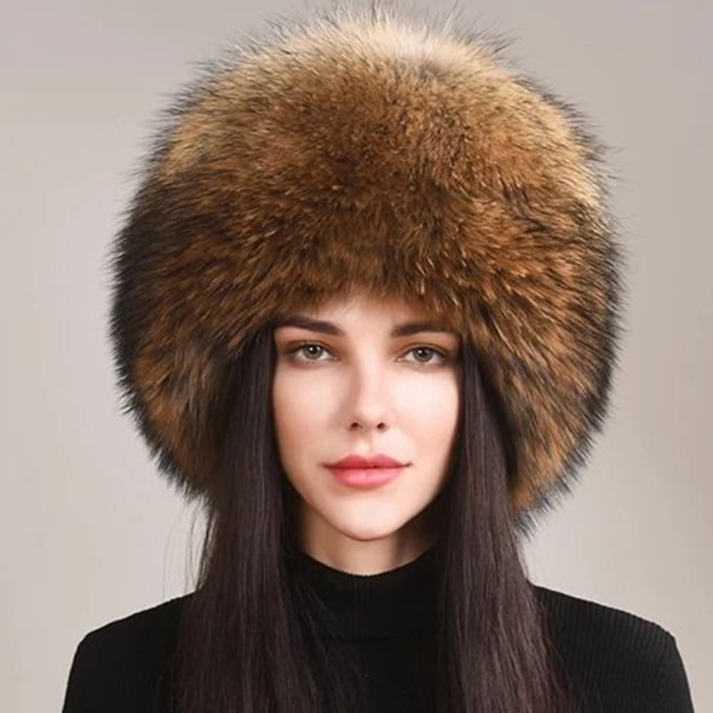 Luxury 100 Natural Fox Fur Thermal Winter Cloche 5