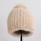 HandKnitted Genuine Mink Fur Thermal Beanie 11