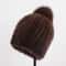HandKnitted Genuine Mink Fur Thermal Beanie 6