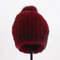 HandKnitted Genuine Mink Fur Thermal Beanie 7