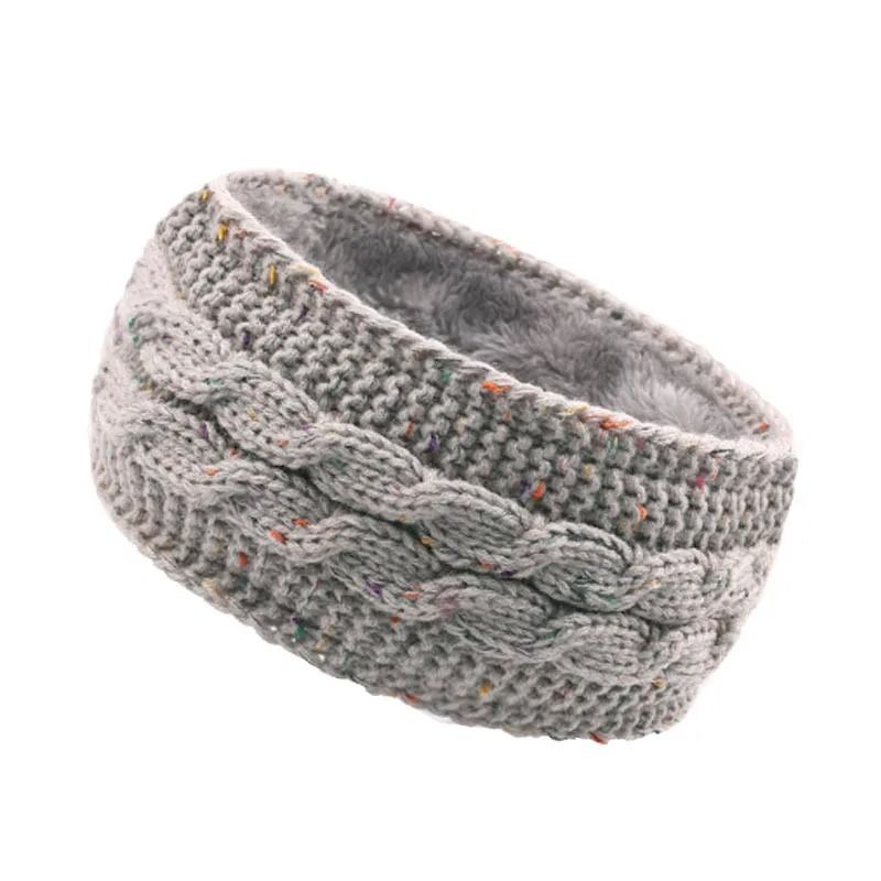 VelvetLined Thermal Knitted Winter Headband 15