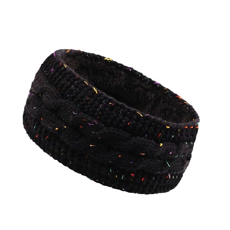 VelvetLined Thermal Knitted Winter Headband 16