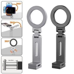 universal magnetic flexible travel & airplane phone mount