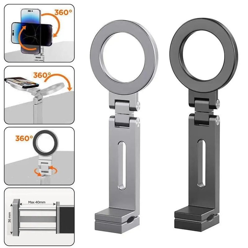 Universal Magnetic Flexible Travel Airplane Phone Mount 0