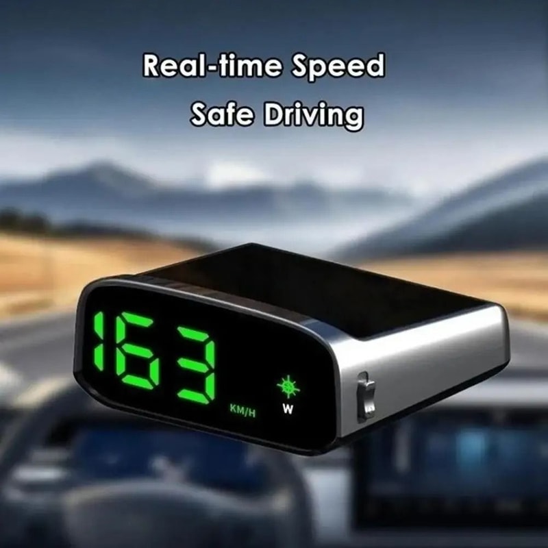 SolarPowered Universal Smart GPS HUD Speedometer 4