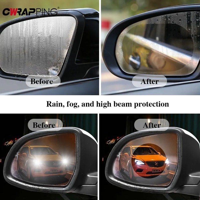 Universal NanoShield Rearview Mirror Side Window Protective Film 1