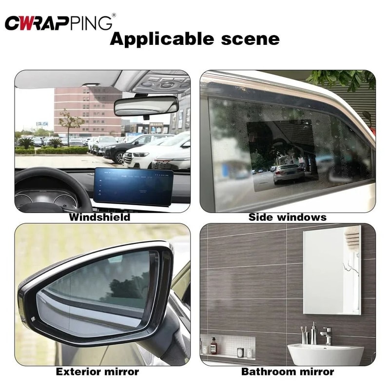 Universal NanoShield Rearview Mirror Side Window Protective Film 4