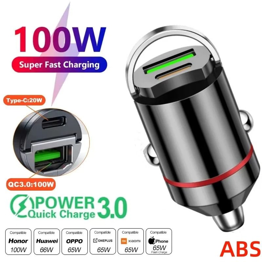 UltraCompact HighOutput QC 30 PD Fast Car Charger 6