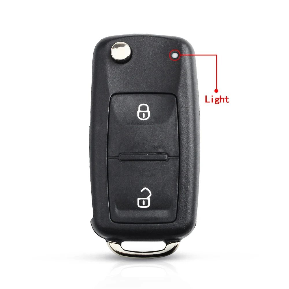 Folding Remote Key Shell Replacement For Volkswagen Seat Skoda 9