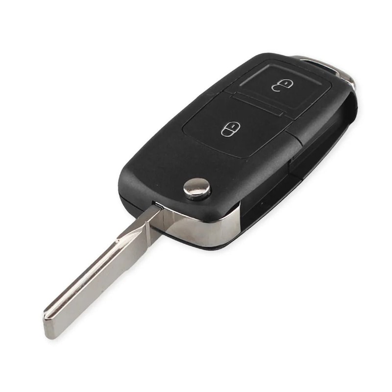 Folding Remote Key Shell Replacement For Volkswagen Seat Skoda 3