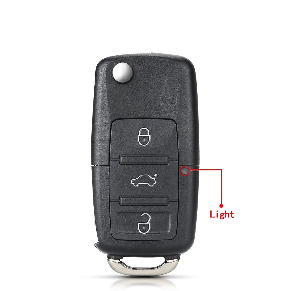 Folding Remote Key Shell Replacement For Volkswagen Seat Skoda 7