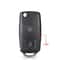 Folding Remote Key Shell Replacement For Volkswagen Seat Skoda 8