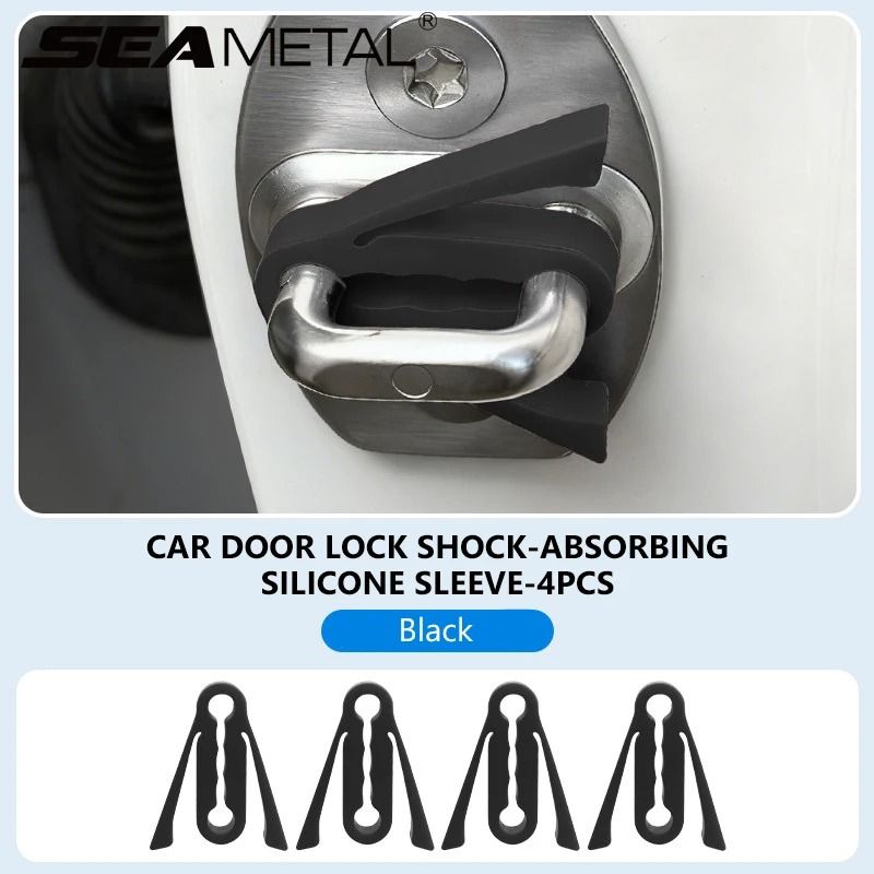 4Piece AntiShock Silicone Car Door Lock Protection Set 1