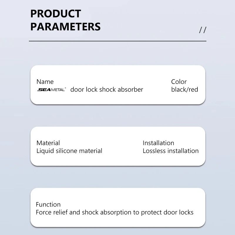 4Piece AntiShock Silicone Car Door Lock Protection Set 2