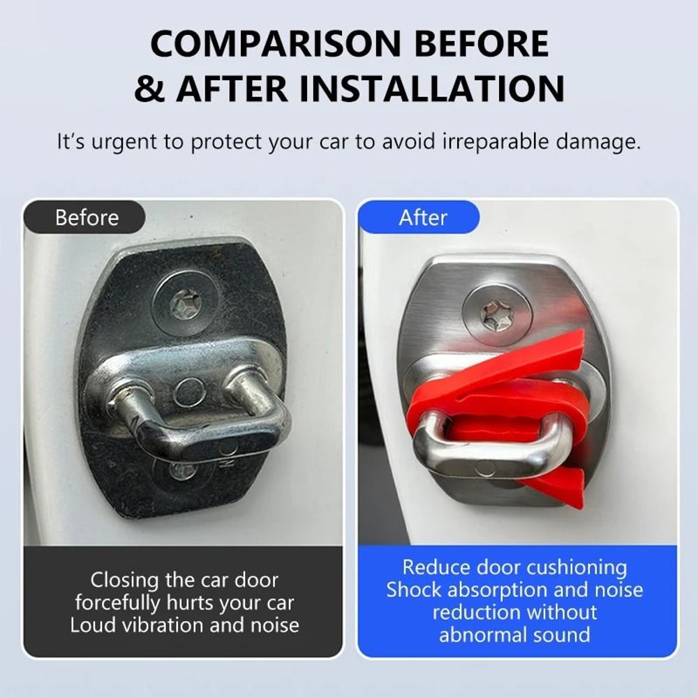 4Piece AntiShock Silicone Car Door Lock Protection Set 3