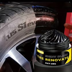 grade deep-black shiny tire wax & sidewall restorer