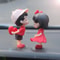 Romantic Sweet Kiss 3D Animated Dashboard Interior Ornament Set 1