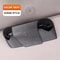 Suede Automotive Sun Visor Sunglasses Card Management System 9