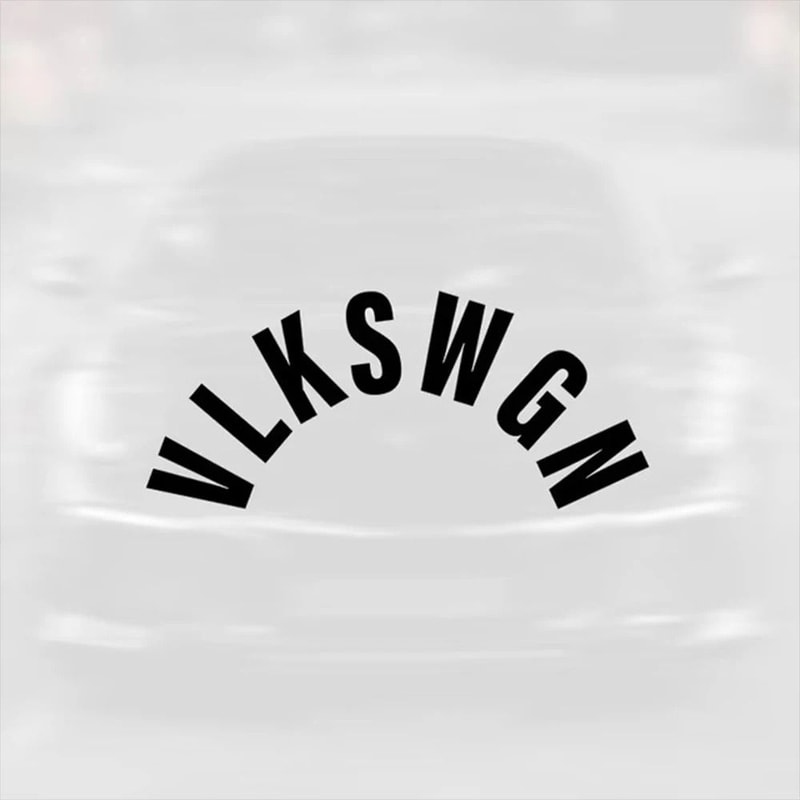 HighContrast TextStyle Automotive Vinyl Decal Graphic Set 7