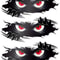 3Piece Peeking Monster HighContrast 3D Vinyl Decal Set 0
