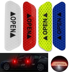 4-piece high-intensity fluorescent reflective safety strip set