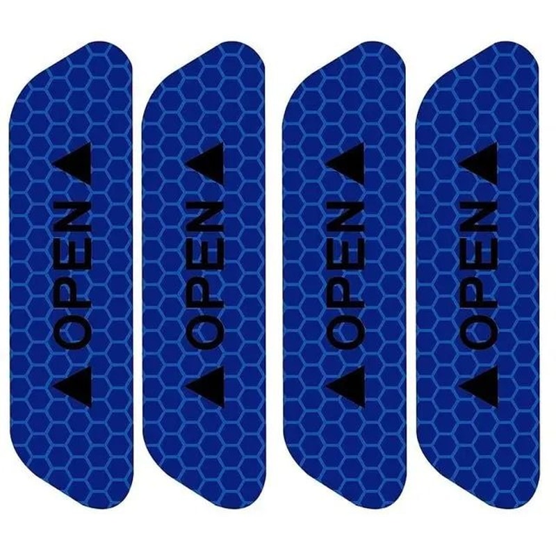 4Piece HighIntensity Fluorescent Reflective Safety Strip Set 9