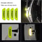 4Piece HighIntensity Fluorescent Reflective Safety Strip Set 1