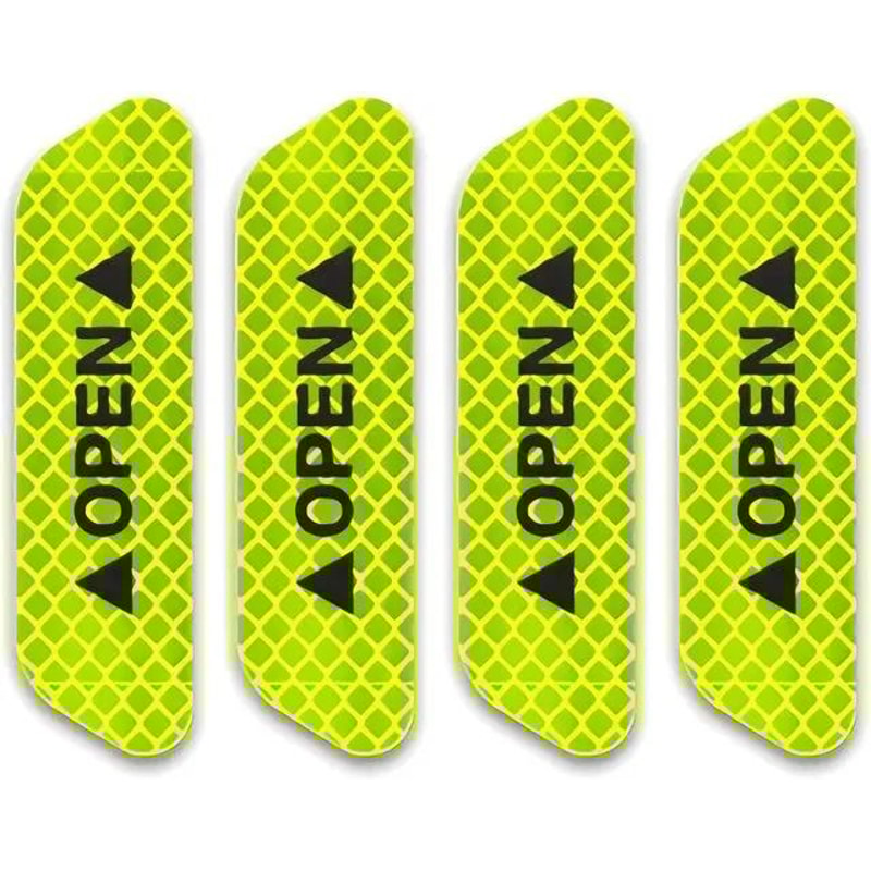 4Piece HighIntensity Fluorescent Reflective Safety Strip Set 8