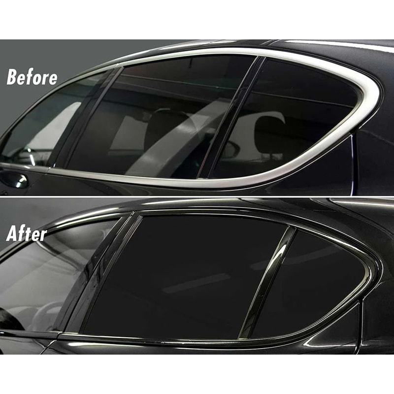 HighGloss Chrome Delete Black Vinyl Trim Accent Wrap 2
