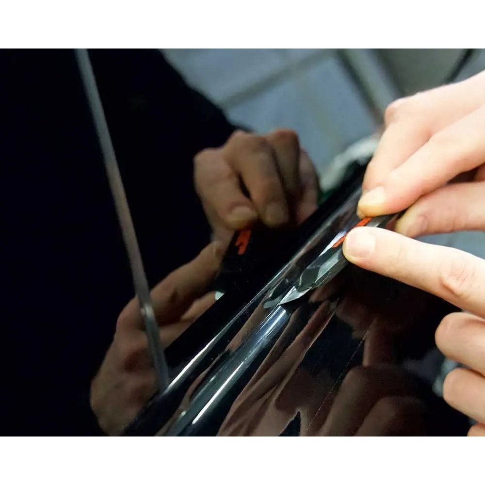 HighGloss Chrome Delete Black Vinyl Trim Accent Wrap 3