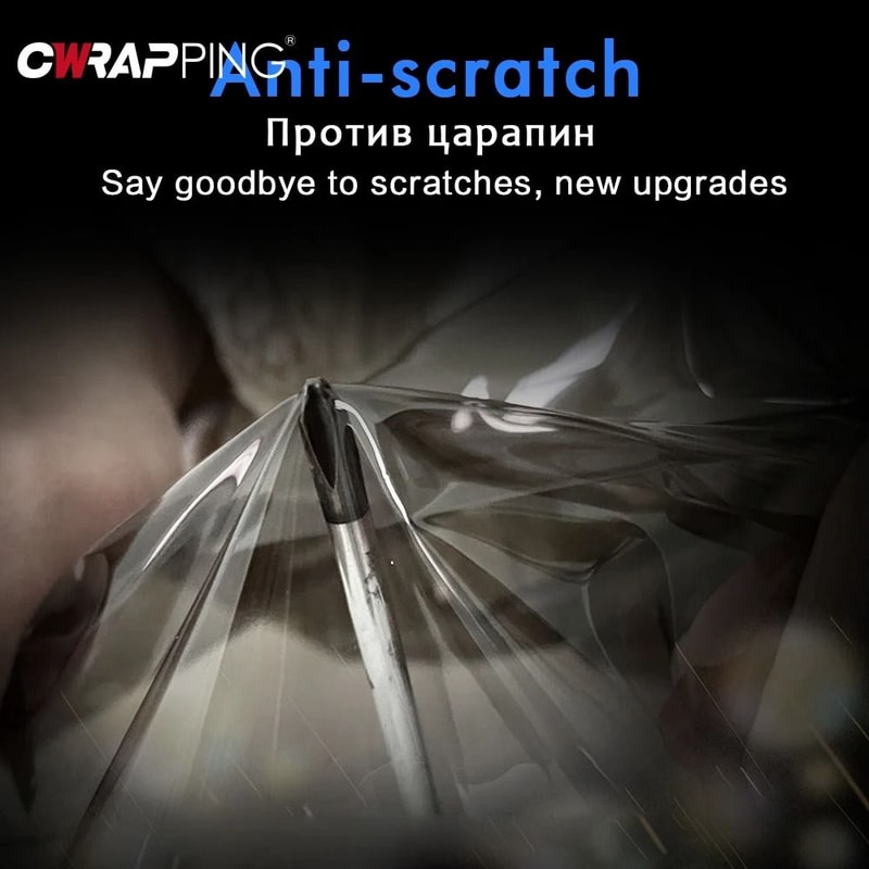 Smoke Black Automotive Headlight Taillight Tint Film Wrap 3