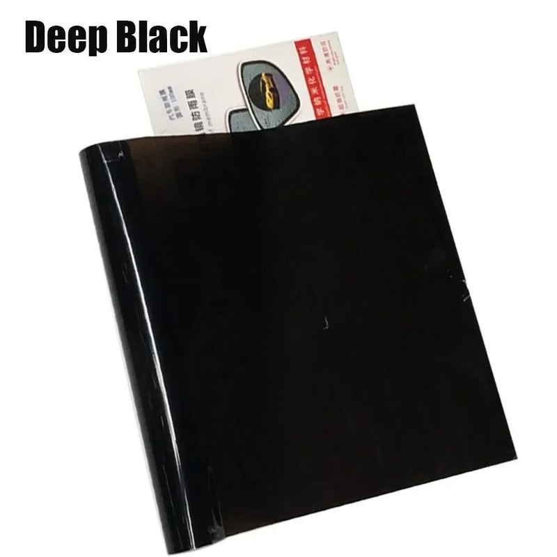 Smoke Black Automotive Headlight Taillight Tint Film Wrap 7