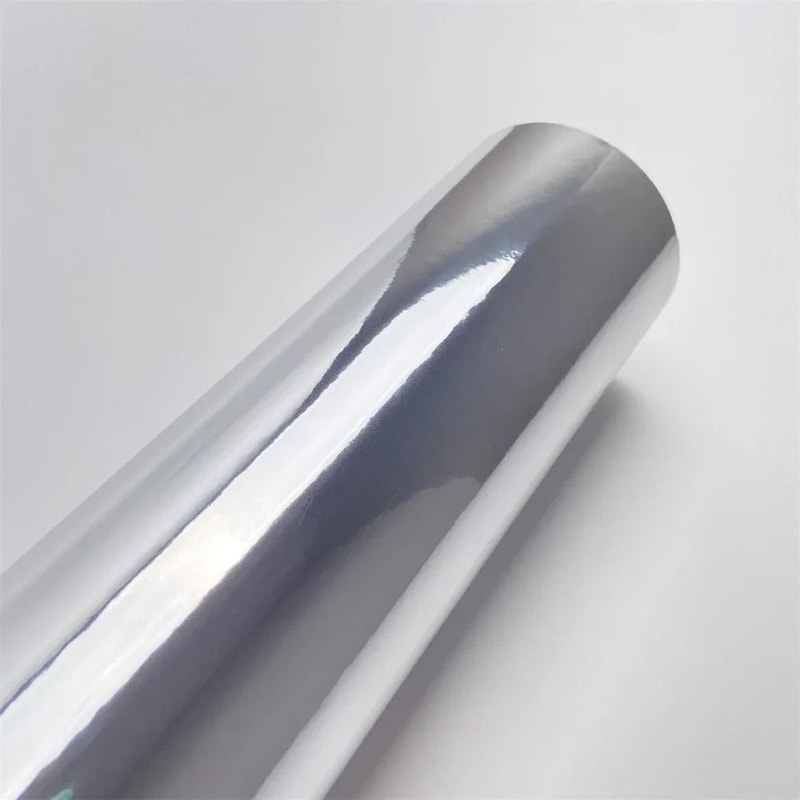 HighGloss Mirror Chrome Silver Vinyl Wrap Accent Film 0