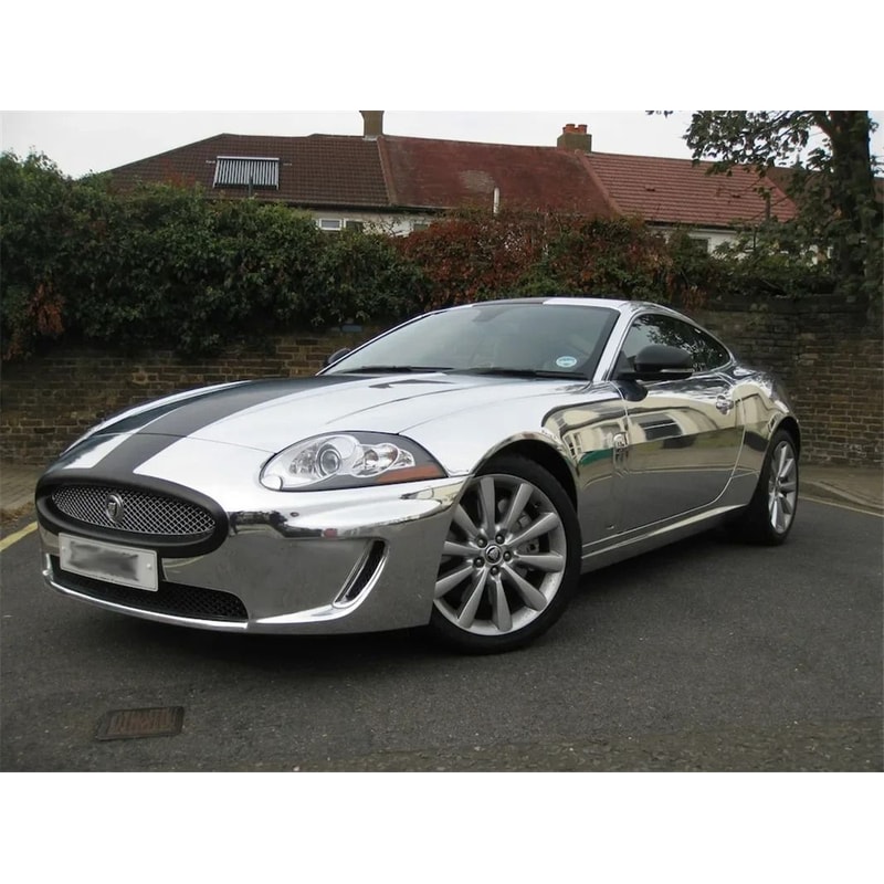 HighGloss Mirror Chrome Silver Vinyl Wrap Accent Film 2