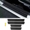 4Piece Carbon Fiber Leather Door Sill Protection Set 0