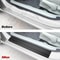 4Piece Carbon Fiber Leather Door Sill Protection Set 1