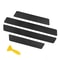 4Piece Carbon Fiber Leather Door Sill Protection Set 5
