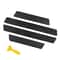 4Piece Carbon Fiber Leather Door Sill Protection Set 6