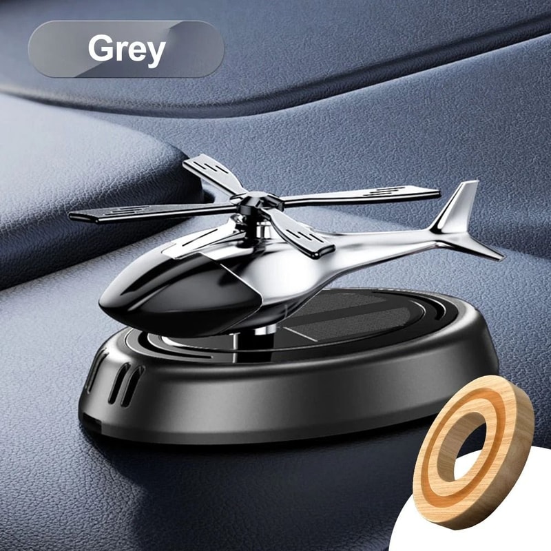 SolarPowered Rotating Helicopter Car Air Freshener 11