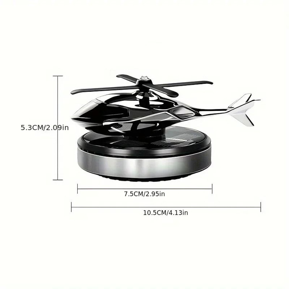 SolarPowered Rotating Helicopter Car Air Freshener 2