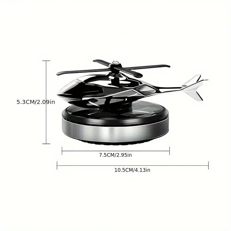 SolarPowered Rotating Helicopter Car Air Freshener 2