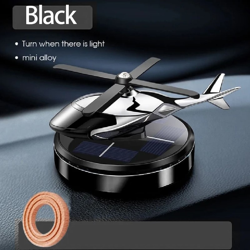 SolarPowered Rotating Helicopter Car Air Freshener 8