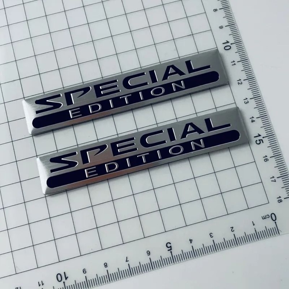 3D Limited Edition HighContrast Aluminum Emblem 0