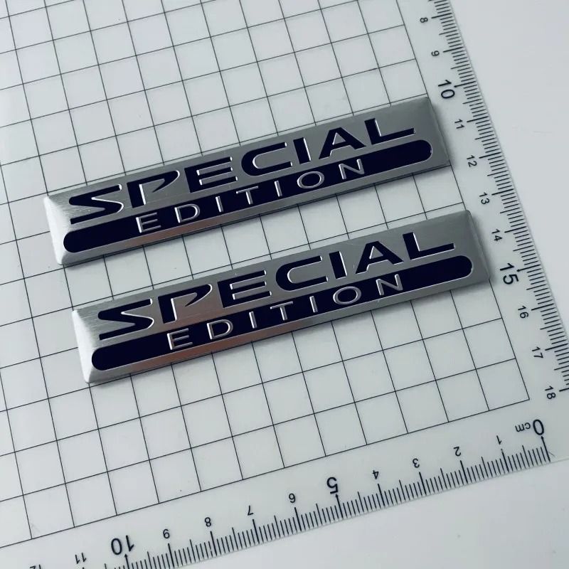 3D Limited Edition HighContrast Aluminum Emblem 0