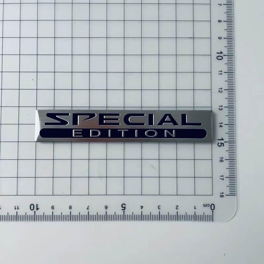 3D Limited Edition HighContrast Aluminum Emblem 9