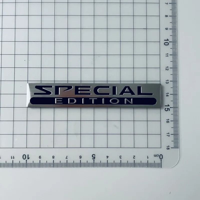 3D Limited Edition HighContrast Aluminum Emblem 9