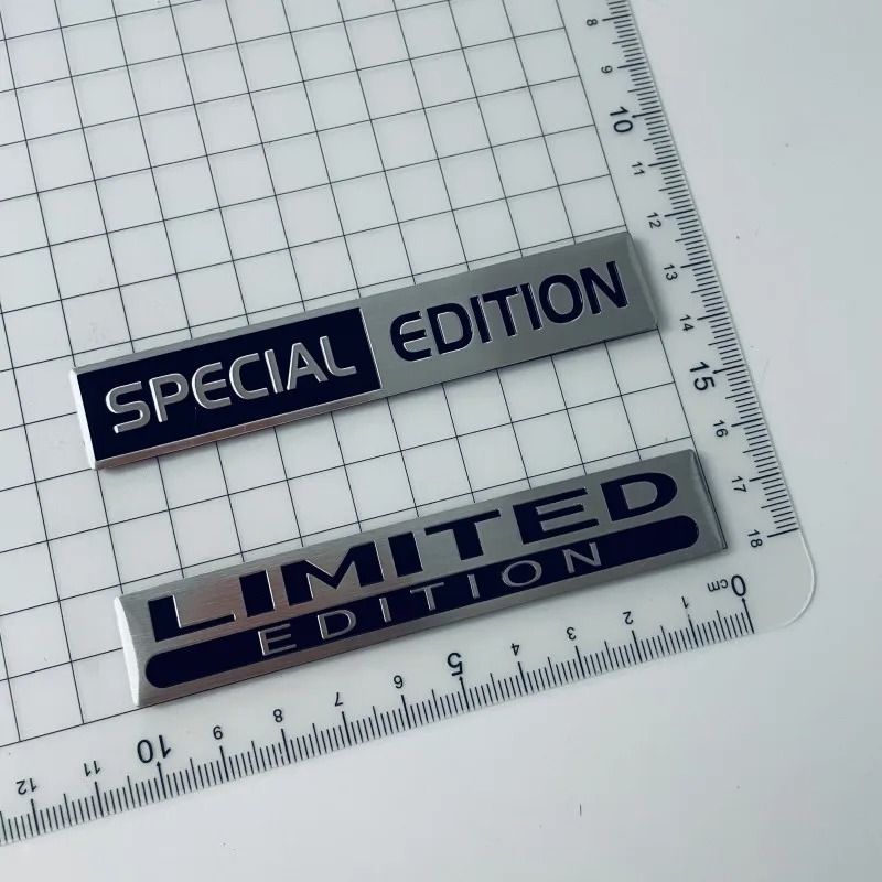 3D Limited Edition HighContrast Aluminum Emblem 1