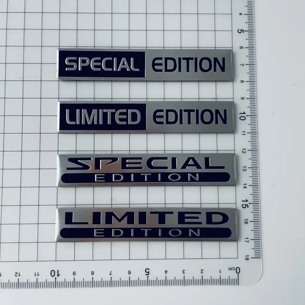 3D Limited Edition HighContrast Aluminum Emblem 4