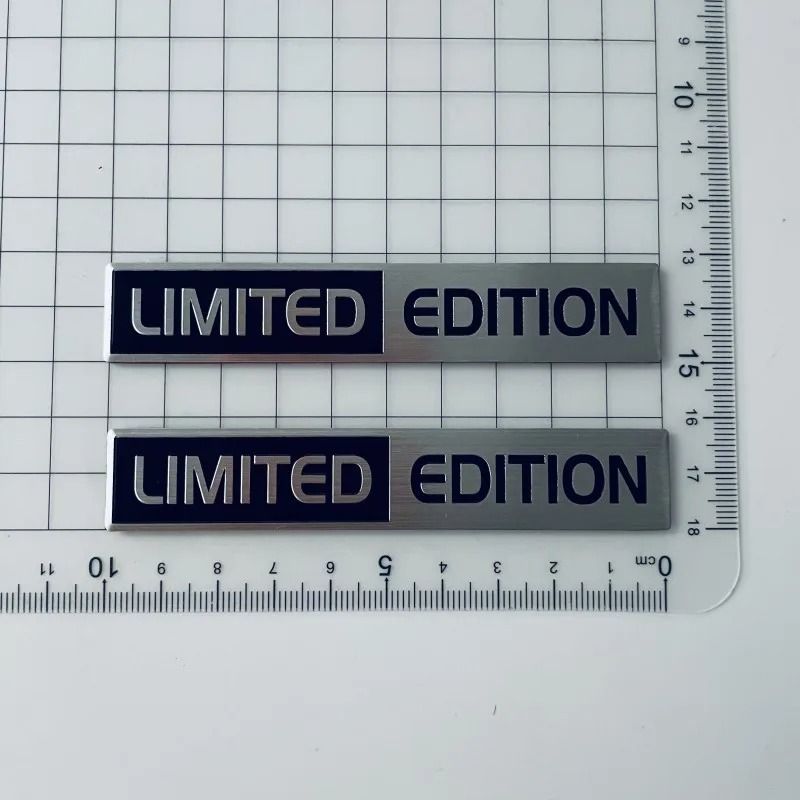 3D Limited Edition HighContrast Aluminum Emblem 5